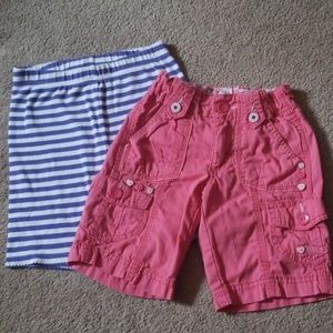 2 pairs of girls size 6 shorts